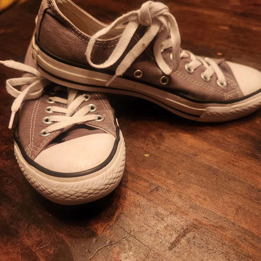 Gray Converse Sneakers - Picture 2 of 7